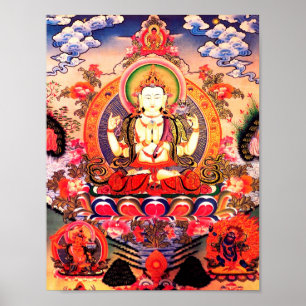 Tibetan buddistisk konst poster