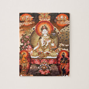Tibetan buddistisk konst pussel