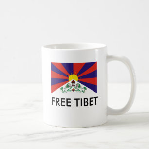 Tibetan flagga, FRIA TIBET Kaffemugg