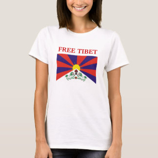 Tibetan flagga, FRIA TIBET Tee Shirt