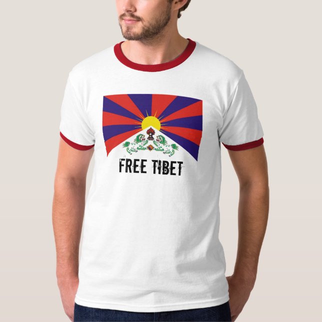 Tibetan flagga, FRIA TIBET Tröja (Framsida)