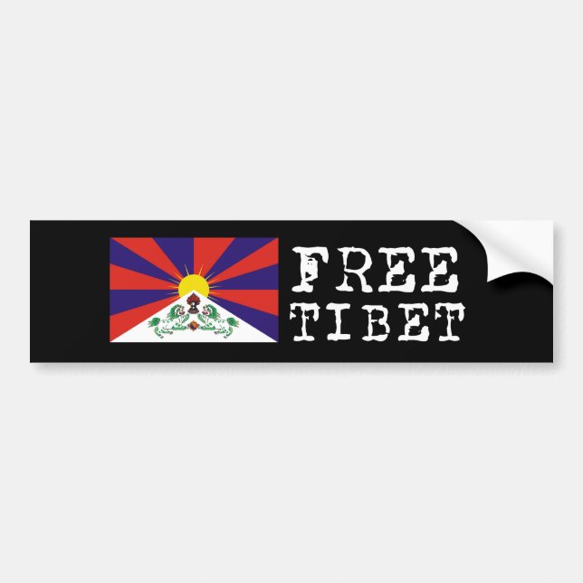 Tibetan flaggabildekal bildekal (Framsidan)