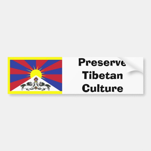 Tibetan kultur för sylt bildekal (Framsidan)
