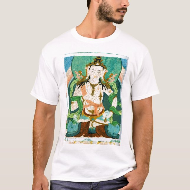 Tibetan målning tee shirt (Framsida)