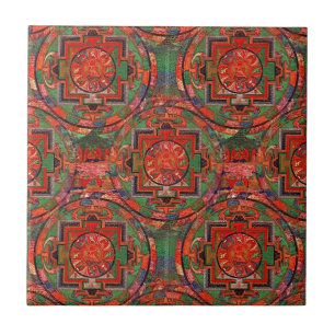 Tibetan Mandala Kakelplatta