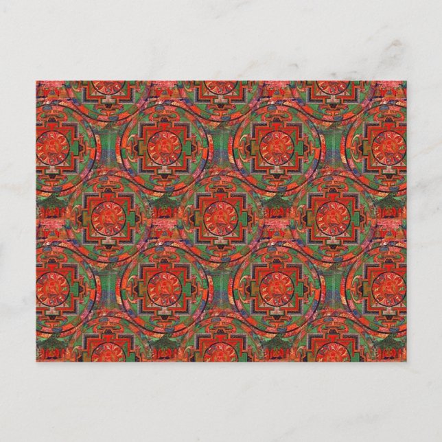 Tibetan Mandala Vykort (Framsida)
