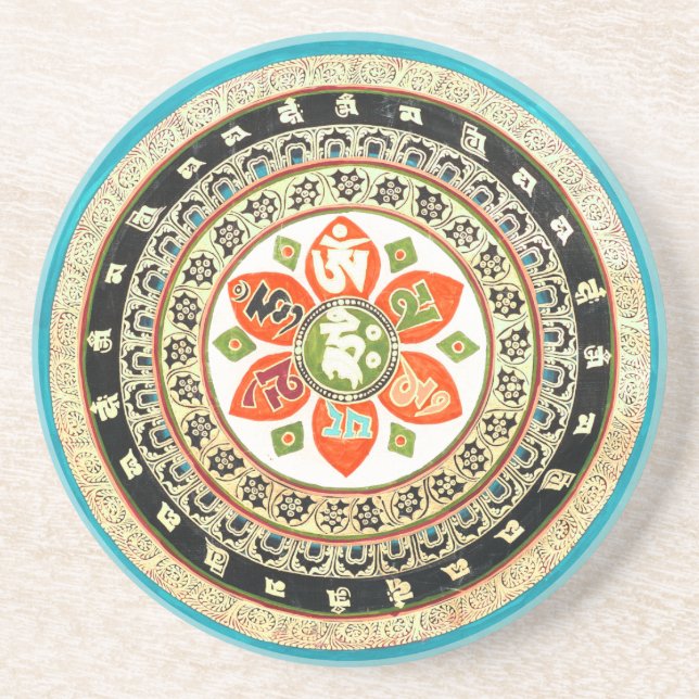 Tibetan Mandalakonst Underlägg (Framsidan)