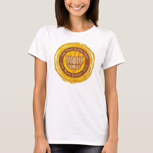 Tibetan Mantralotusblommablomma Tee (Framsida)