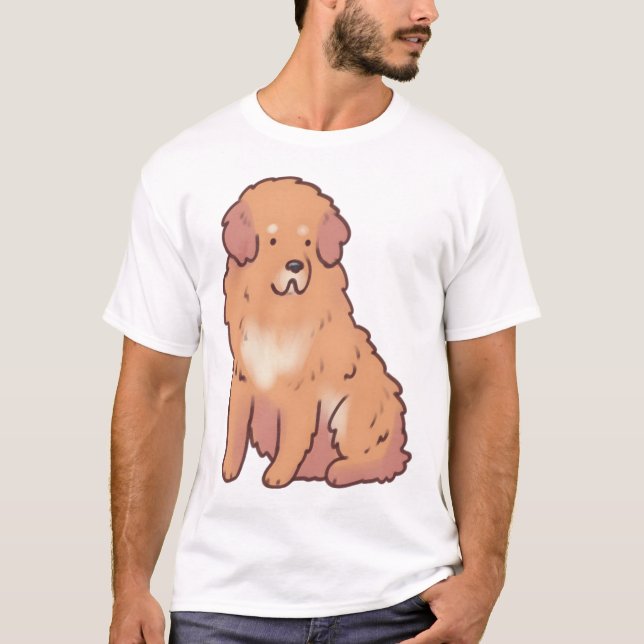Tibetan mastiff dog Magic T Shirt (Framsida)