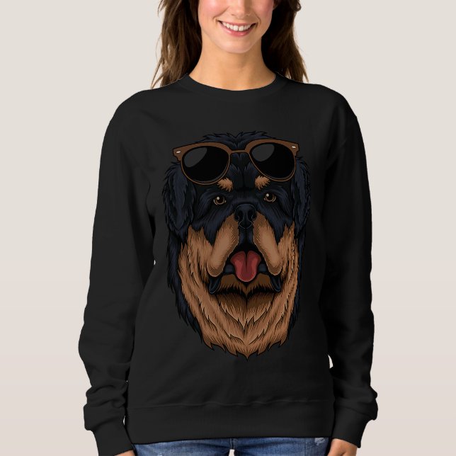 Tibetan mastiff eyeglasses  dog t shirt (Framsida)