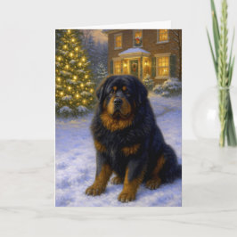Tibetan Mastiff Holiday Card Helgkort