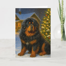 Tibetan Mastiff Holiday Card Helgkort