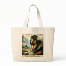 TIBETAN MASTIFF HUD MED MOUNTAINER TOTE BAG