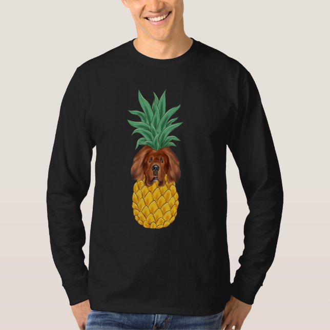 Tibetan Mastiff Pineapple Dog T Shirt (Framsida)