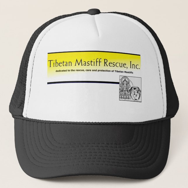 Tibetan Mastiff Rescue Trucker Hat Keps (Framsida)
