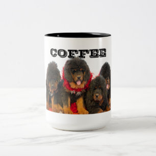 Tibetan Mastiffkopp Två-Tonad Mugg