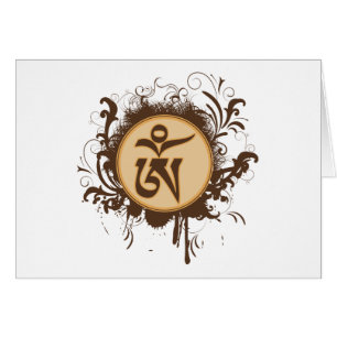 Tibetan Om Hälsningskort