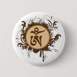 Tibetan Om Knapp