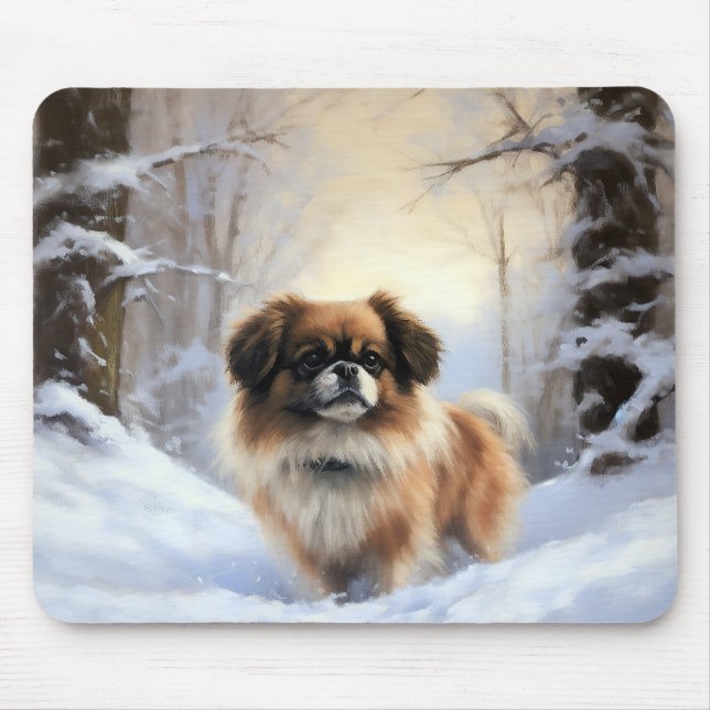 Tibetan Spaniel Let It Snow Jul  Musmatta (Framsidan)