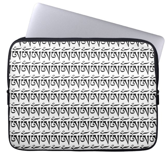 tibetan-stil Om-symboler Laptop Fodral (Framsidan)
