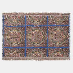 Tibetan Tantric buddismMandala för vintage Mysfilt