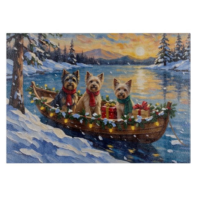 Tibetan Terrier Christmas Boat Holiday (Framsidan)