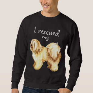 Tibetan Terrier för rädding Långärmad Tröja