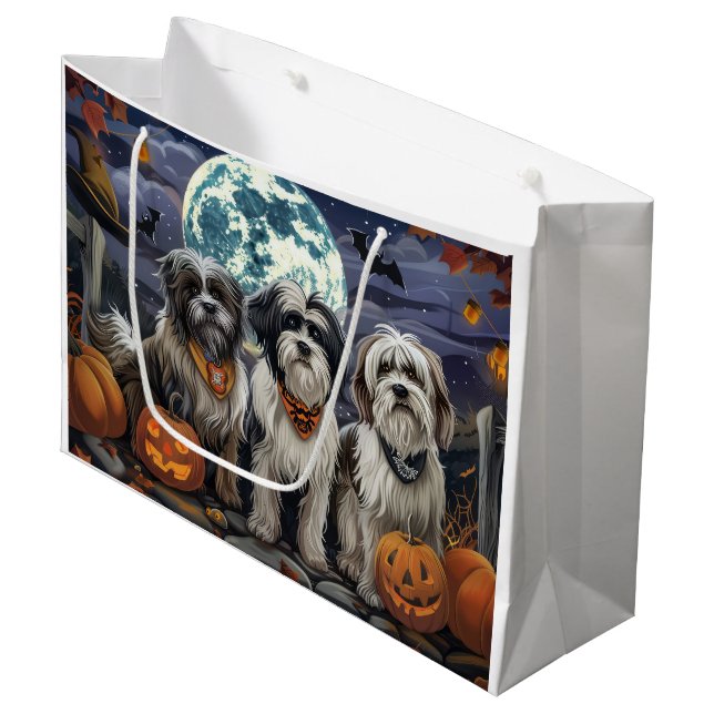 Tibetan Terrier Halloween Kuslig (Framsidan Vinklad)