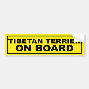 Tibetan Terrier ombord Bildekal