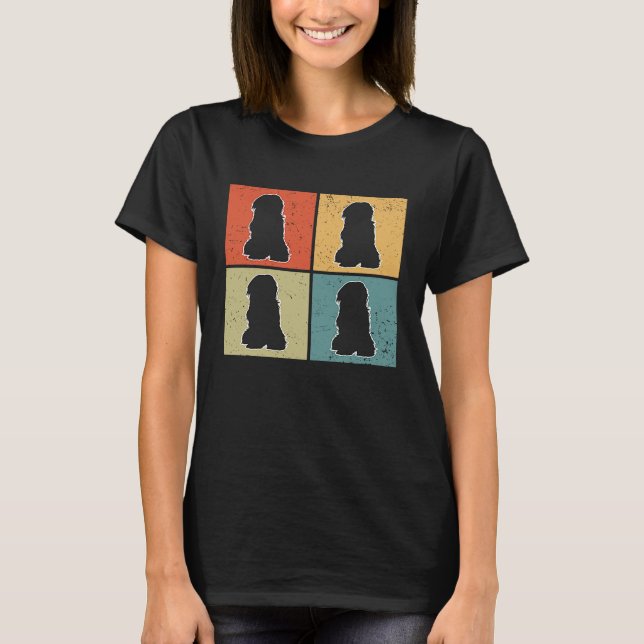 Tibetan Terrier Vintage  3 T Shirt (Framsida)