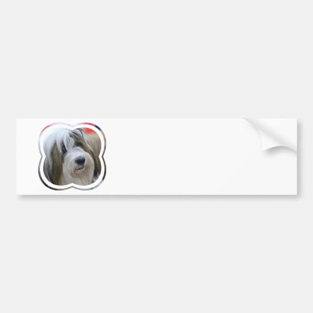 Tibetan Terrierbildekal Bildekal (Framsidan)
