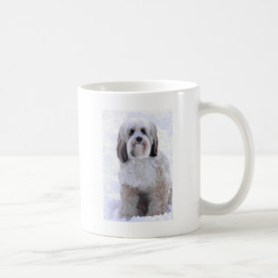 Tibetan Terriersobel och vit Kaffemugg
