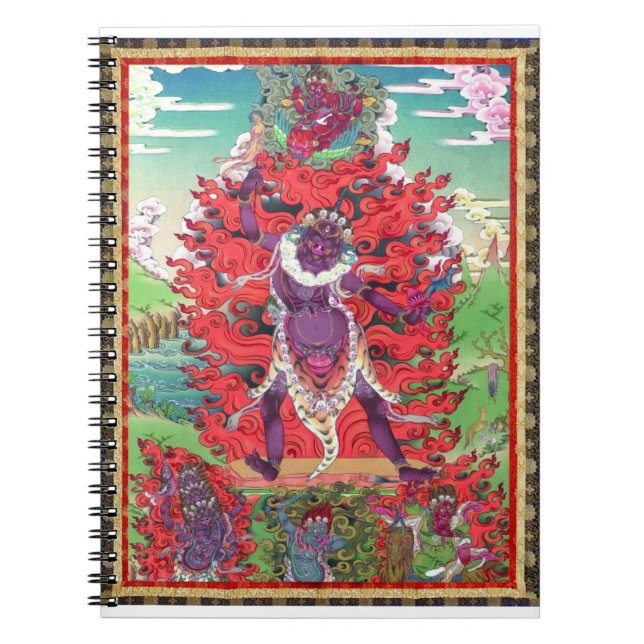 Tibetan Thangka Ekajati konst Anteckningsbok (Framsidan)
