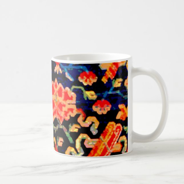 Tibetana Auspicious symboler Kaffemugg (Höger)