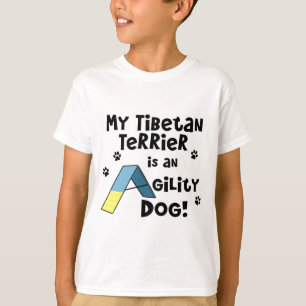 Tibetana barns för TerrierAgilityhund T-tröja Tee