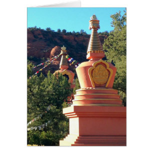 Tibetana Stupas Hälsningskort