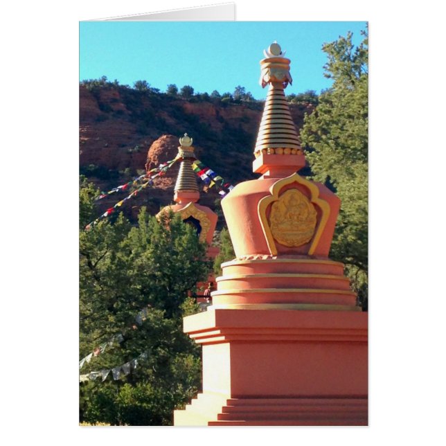 Tibetana Stupas Hälsningskort (Framsidan)