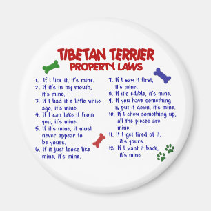 TIBETANA TERRIERegendomlagar 2 Magnet