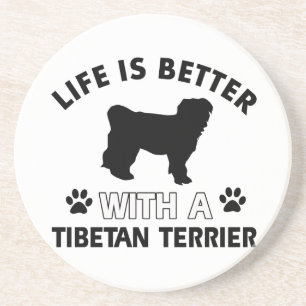 Tibetana Terrierhund avelndesigner Underlägg