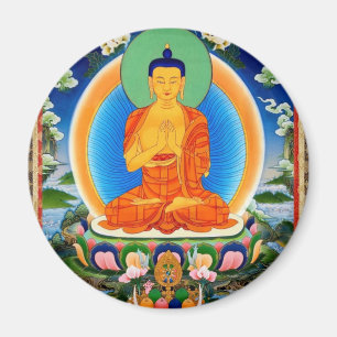 Tibetana Thangka Prabhutaratna Buddha Magnet