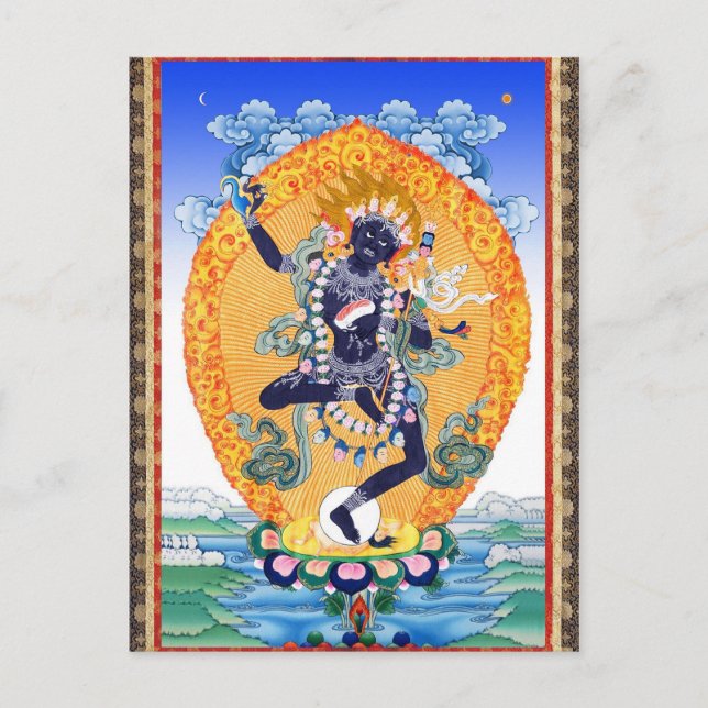 Tibetana Thangka Vajravarahi Nairatmya Vykort (Framsida)