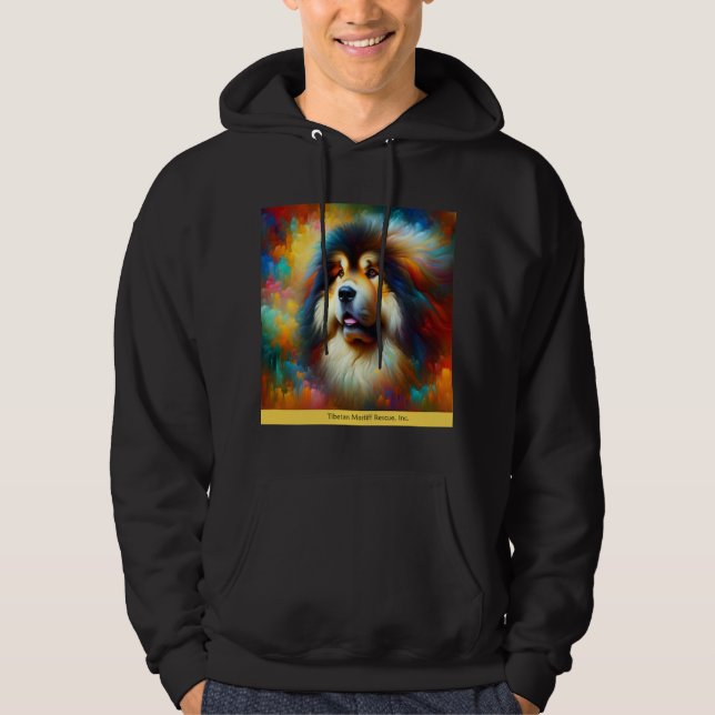 TibetanMastiff Head Hoodie (Framsida)
