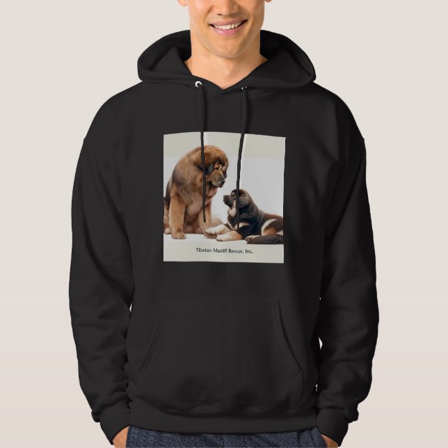 TibetanMastiff Rädding Inc. Hoodie (Framsida)