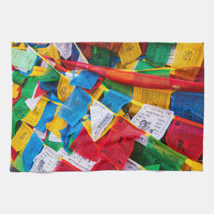 Tibetansk bön flaggor - Tibet Kökshandduk