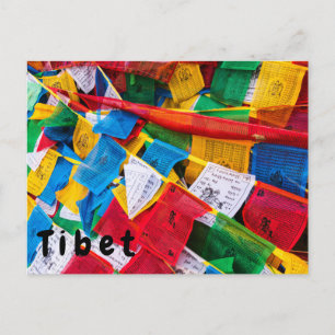 Tibetansk bön flaggor - Tibet Vykort