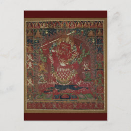 Tibetansk buddhist Rakta Yamari Gudom Vykort