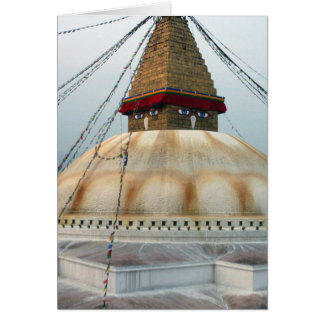 Tibetansk buddhist Stupa Hälsningskort