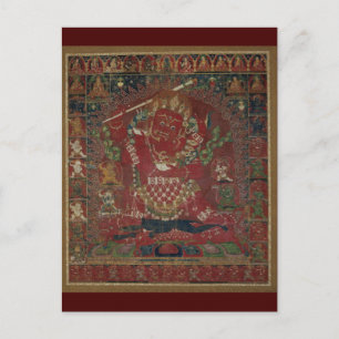Tibetansk buddhistisk Rakta Yamari-gudom Vykort