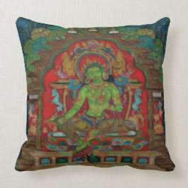 Tibetansk buddistisk Grönt Tara Kudde
