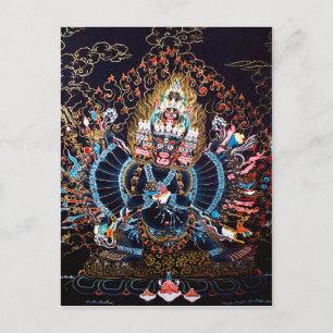 Tibetansk buddistisk konst (Chemckok Heruka) Vykort